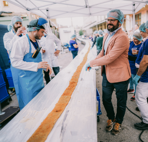 The longest schnitzel in the world