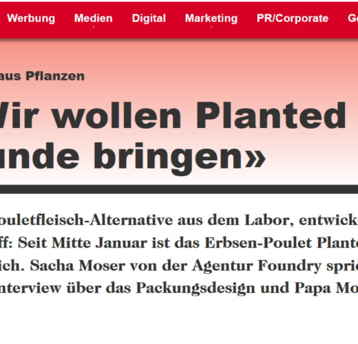 Poulet à base de plantes : "Nous voulons que tout le monde parle de Planted ".