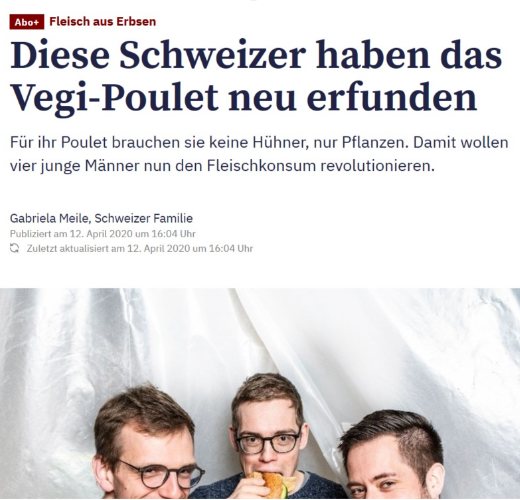 Thuner Tagblatt - Diese Schweizer haben das Vegi-Poulet neu erfunden
