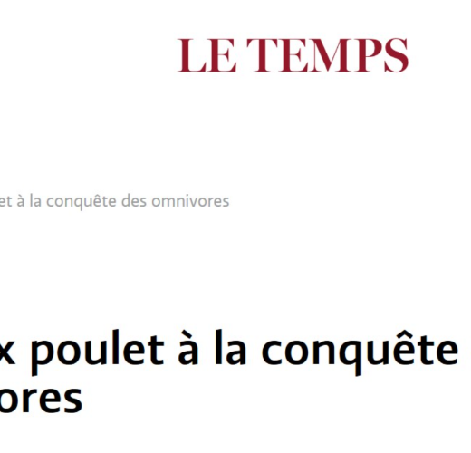 Le temps - The fake chicken to conquer the omnivores